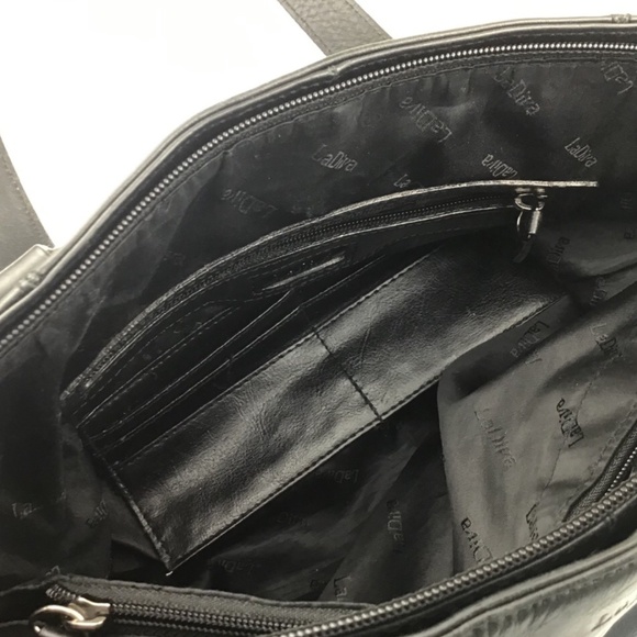 Italian Leather Black Tote Bag - Picture 11 of 16